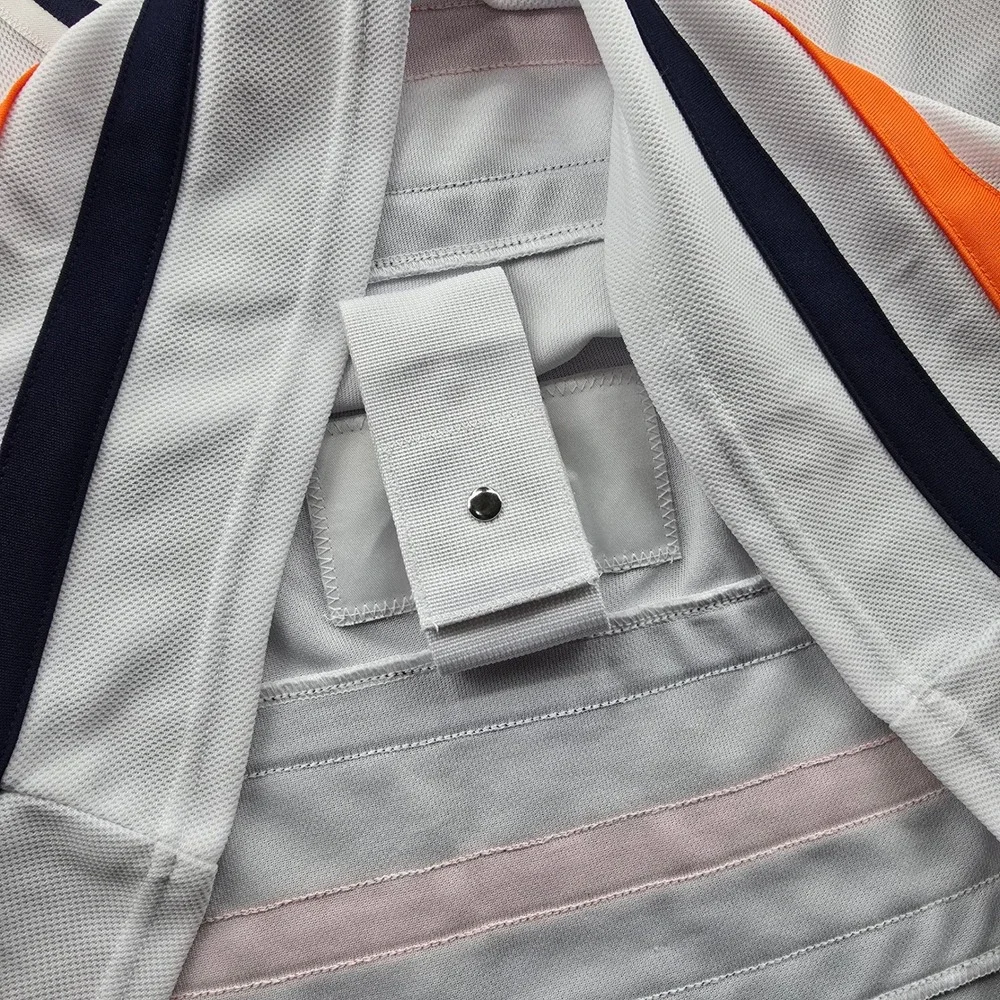 Adidas Edmonton Oilers NHL Jersey Mens 52 White Primegreen Hockey Fight Strap